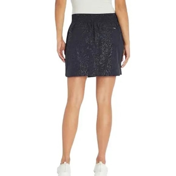 Orvis Athleisure Activewear Black Print Skort With 4 Pockets Excellent Condition - Picture 15 of 15